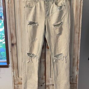 American Eagle Outfitters Light/Yellow Wash Denim